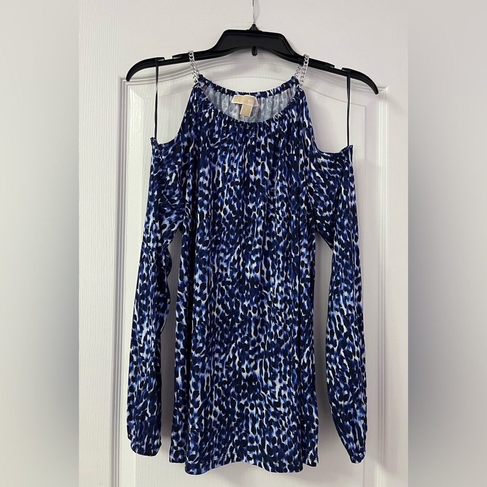 Michael Kors animal print long sleeve size S